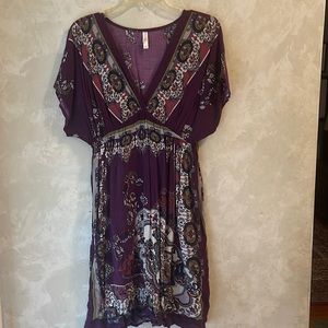 Purple paisley  dress